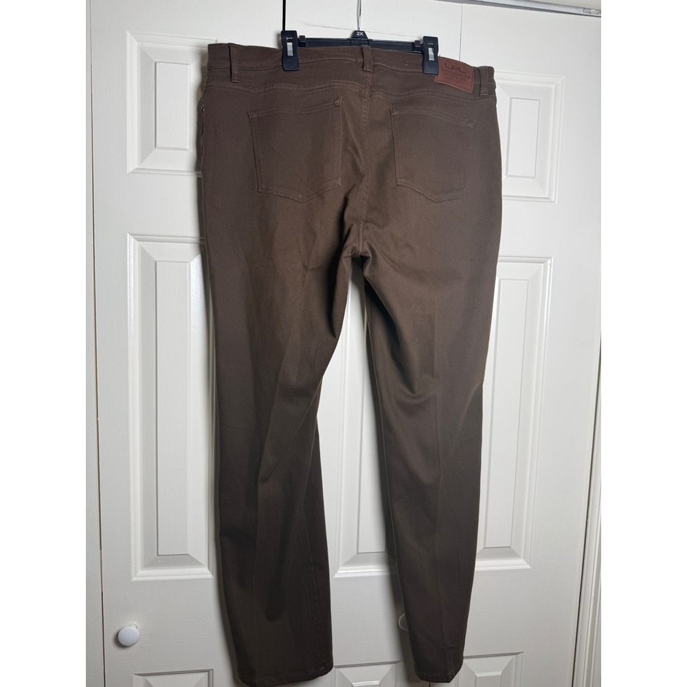 Lauren Ralph Lauren Brown Slim Leg Jeans Womens 16W Cotton Blend Stretch Pants - Picture 2 of 10